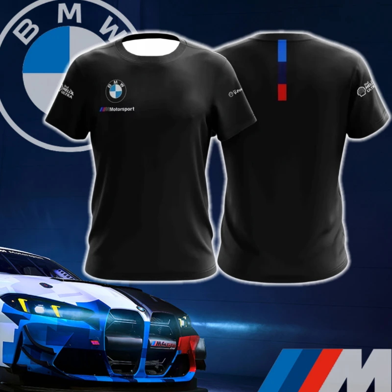

BMW M POWER Men's Quick-Drying Short Sleeve Shirt Outdoor Sports Cycling Breathable T-Shirt High Quality Racing Club T-Shirt