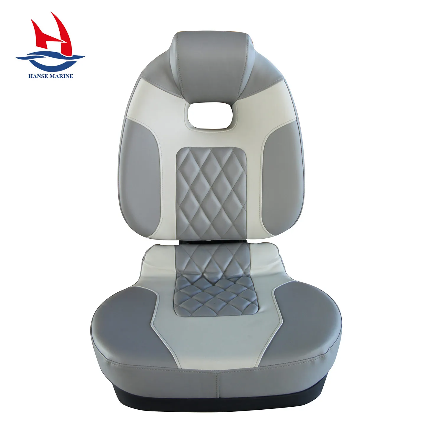 

High-Quality Gray Deluxe Folding Boat Seat Customized Waterproof Pontoon Bats Seats for Boat Yacht