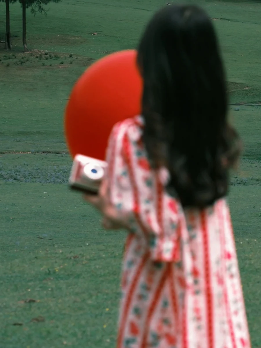 Red Floral Print Bu… - image