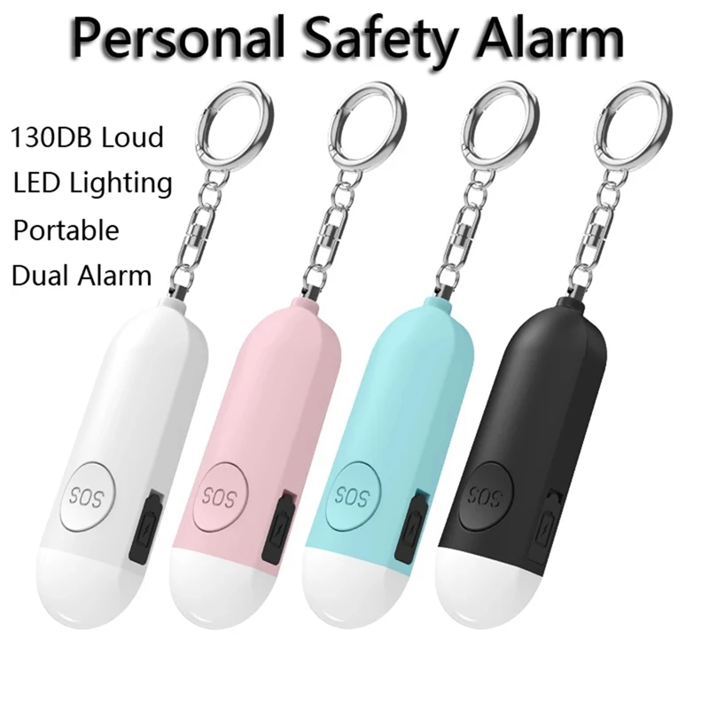 Anti-Wolf Alarme de Emergência Keychain para Mulheres, Alarme de Emergência Alto, Security Protect Alert, Segurança Pessoal, Scream, Girl, Child