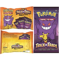 Original Pokemon Card PTCG American Version Halloween Souvenir Cards Pack Trick or Trade