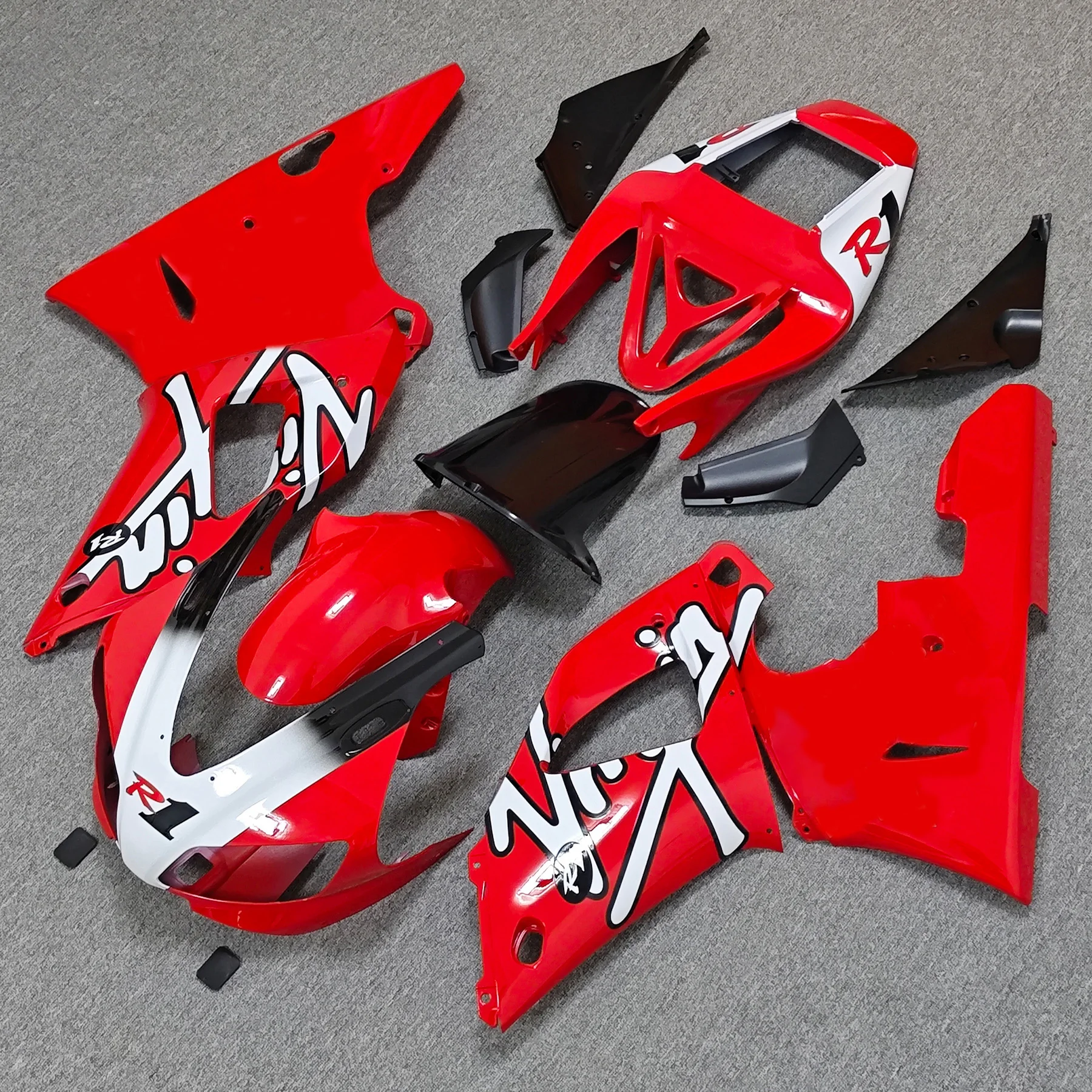 

Injection Fairings For Yamaha YZFR1 98 99 00 01 YZF-R1 1998 1999 2000 2001 ABS Plastic Motorcycle Red white Fairing Kit