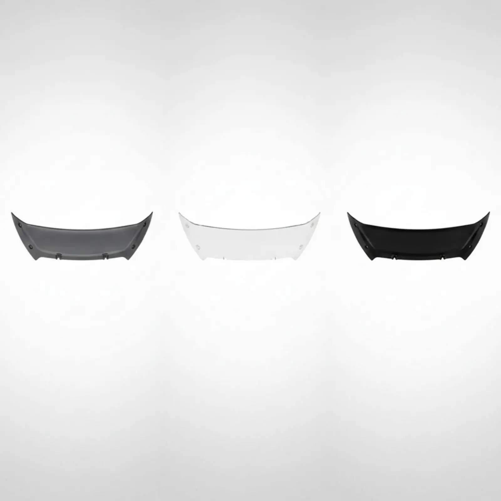 Front Motorcycle Windshield 6 Inch PC Plastic Windscreen for Roadway Glide Fairing Aerodynamic Wide Upper Edge Protection
