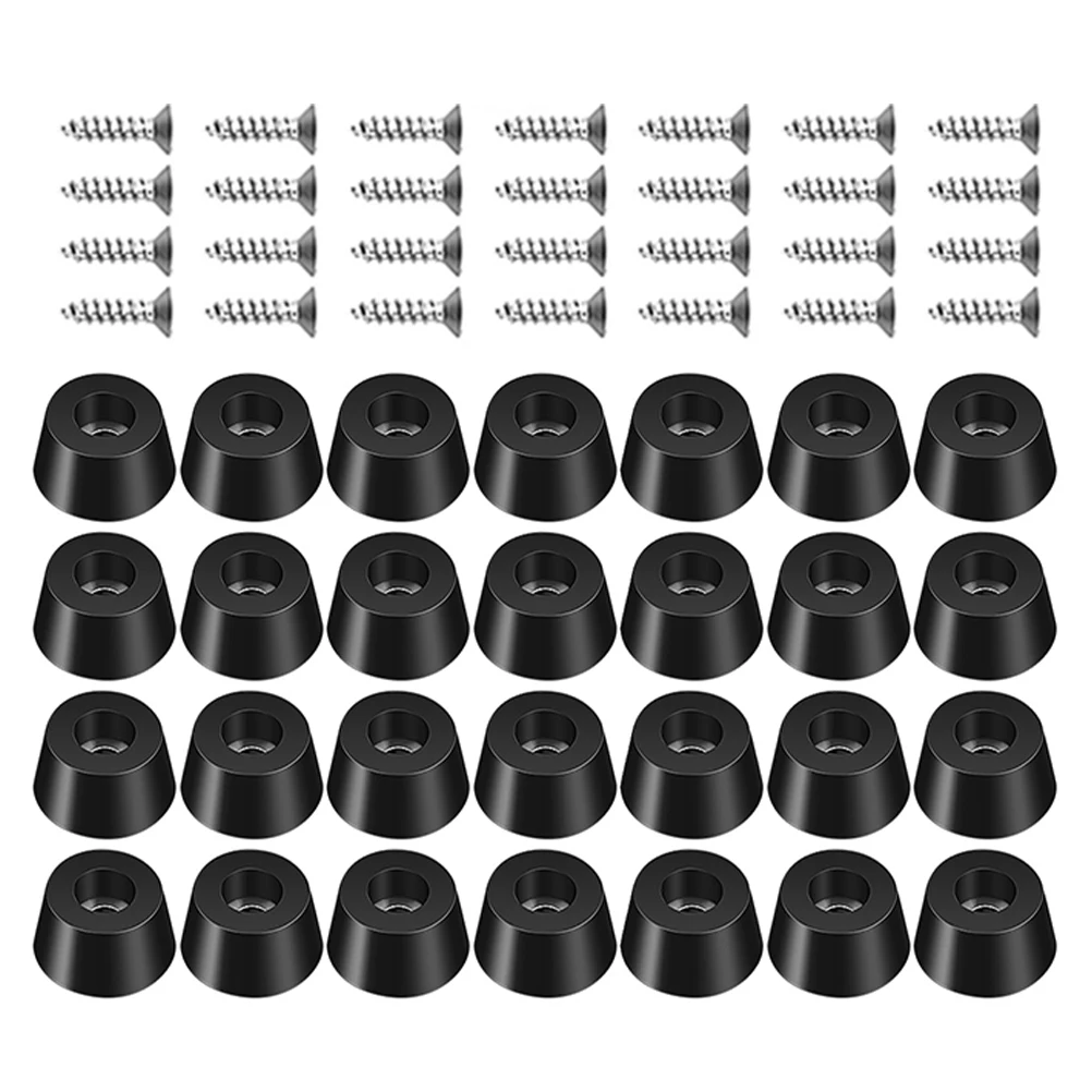 

100 pcs Furniture Pads Non Slip Rubber Feet For Chair Table Sofa Floor Protectors Pvc Wear Resistant Easy Install Noise