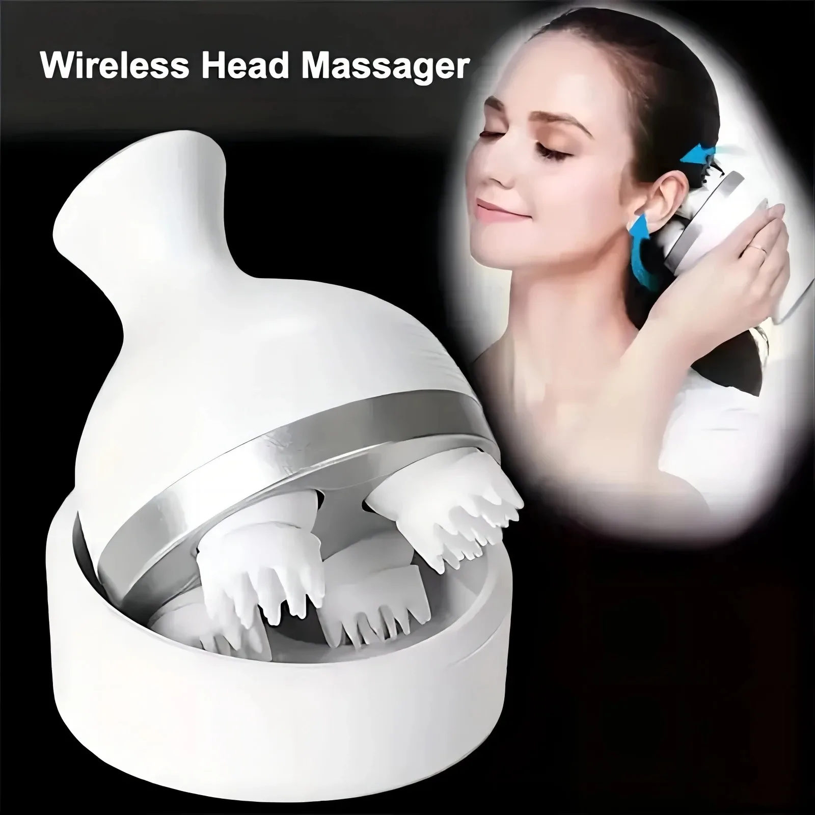 Head Cat Claw Massager for Refreshing, Scalp Massager for Massaging Scalp Tissue, Kneading Nodes, Portable Hair Scraper for Rela