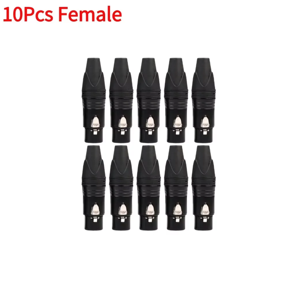30-10PCS 3Pin XLR Adapter Man Vrouw Socket XLR Luchtvaart Connector Laskop Microfoon Kabel Connector Soldeer plug Adapter
