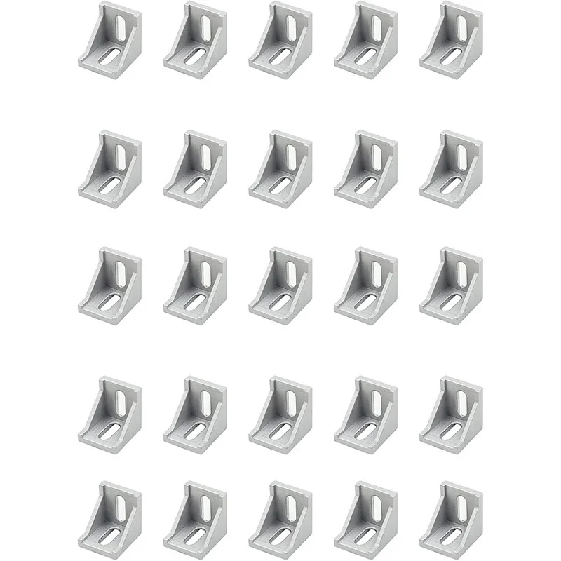 25PCS Aluminum Profile Corner Code Connector 4040 Bracket Fixing 35*40 Industrial aluminum profile connectors and fasteners view 5