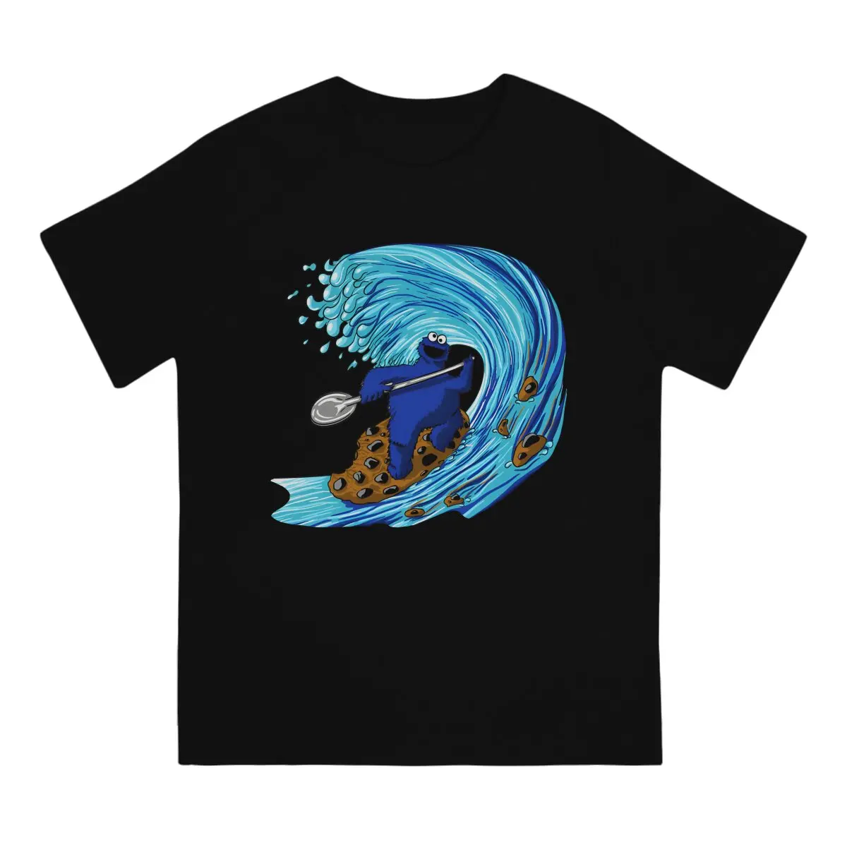 Monster Surfer Special TShirt Cookie Monster Cartoon Comfortable Creative Gift Idea  T Shirt Stuff Hot Sale