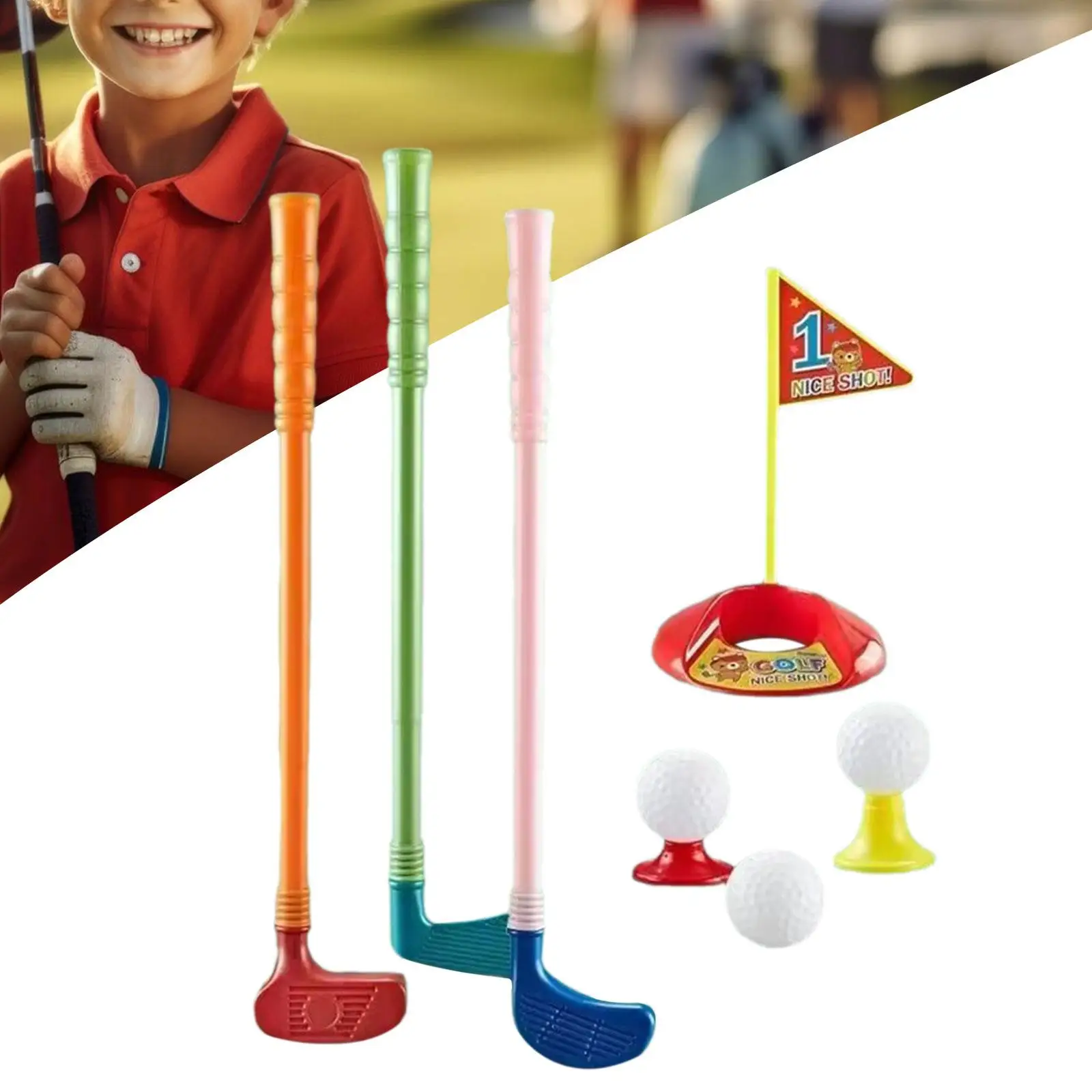 Juego de juguetes de Golf para niños y niñas de 6, 7, 8 y 9 años, 10 piezas