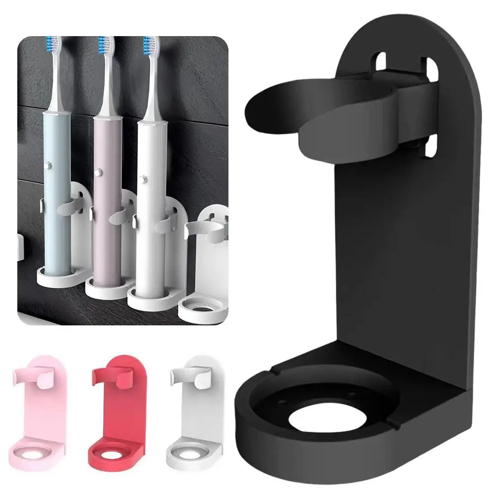 Wall-Mounted Electric Toothbrush Holder Plastic Tooth Shelf Brush Hook Storage Razor Rack Saving Bathroom Accessories Home V8P9