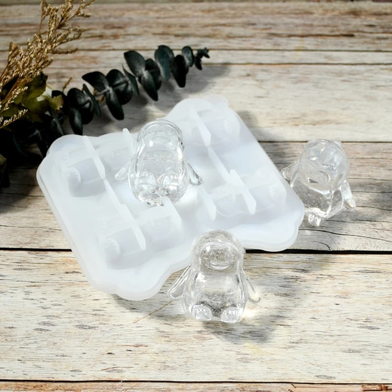 Fun Penguins Silicone Ice Tray Set for Whiskey Lovers and Party Enthusiasts