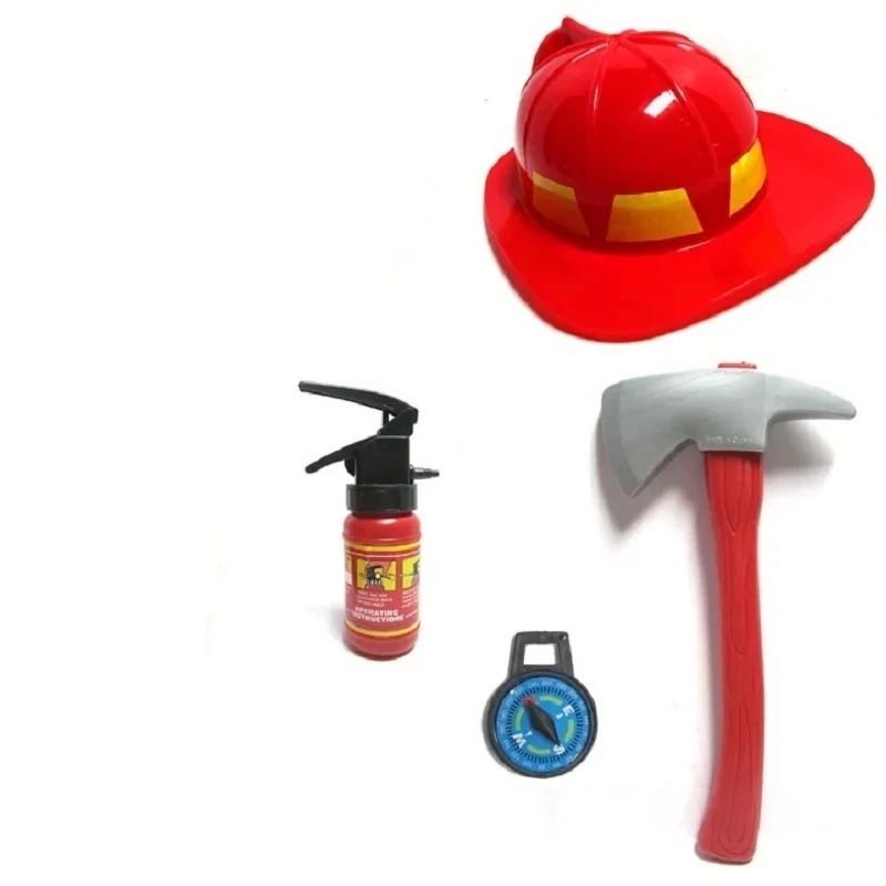 

Детский костюм пожарного для косплея, маленький костюм пожарного для мальчика, детский костюм на Хэллоуин, карнавал, вечерние, красные костюмы пожарной дрели, комплект шляп