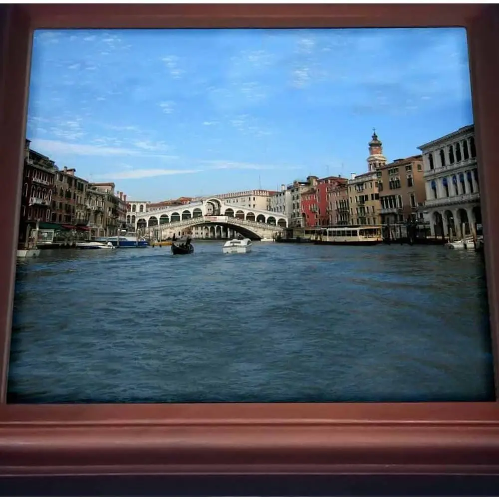 

Rialto Bridge Venice Италия Подставка для керамической плитки, 8x8, коричневый