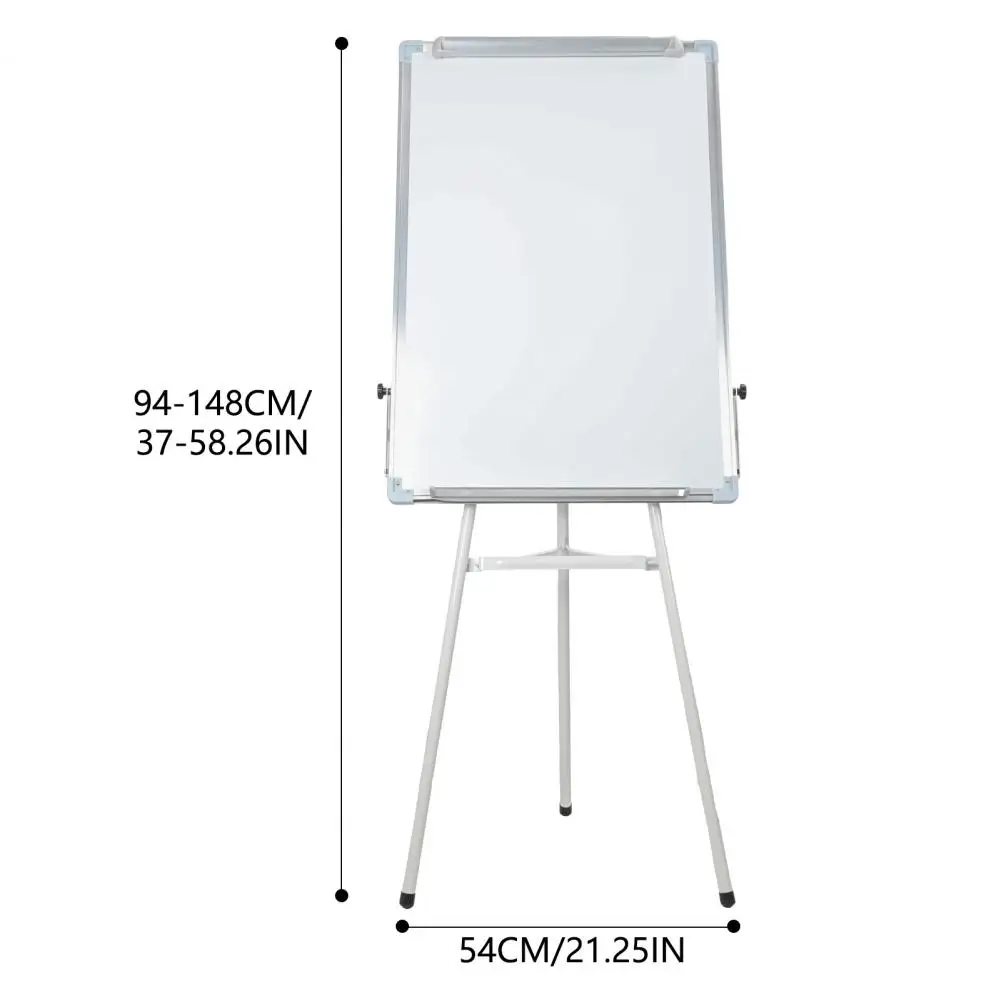 Tripod Writing Board with Paper Clamp And Pen Storage Rack, Single-sided Foldable Magnetic Whiteboard, Smooth Writing Surface Ad
