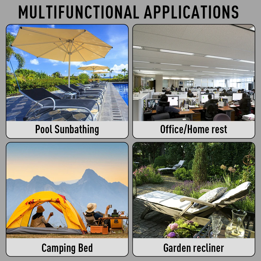 Pesca ao ar livre Dormir Cot com bolso lateral, Camping Anglers Chair, portátil reclinável Bedchair, 5 níveis ajustáveis