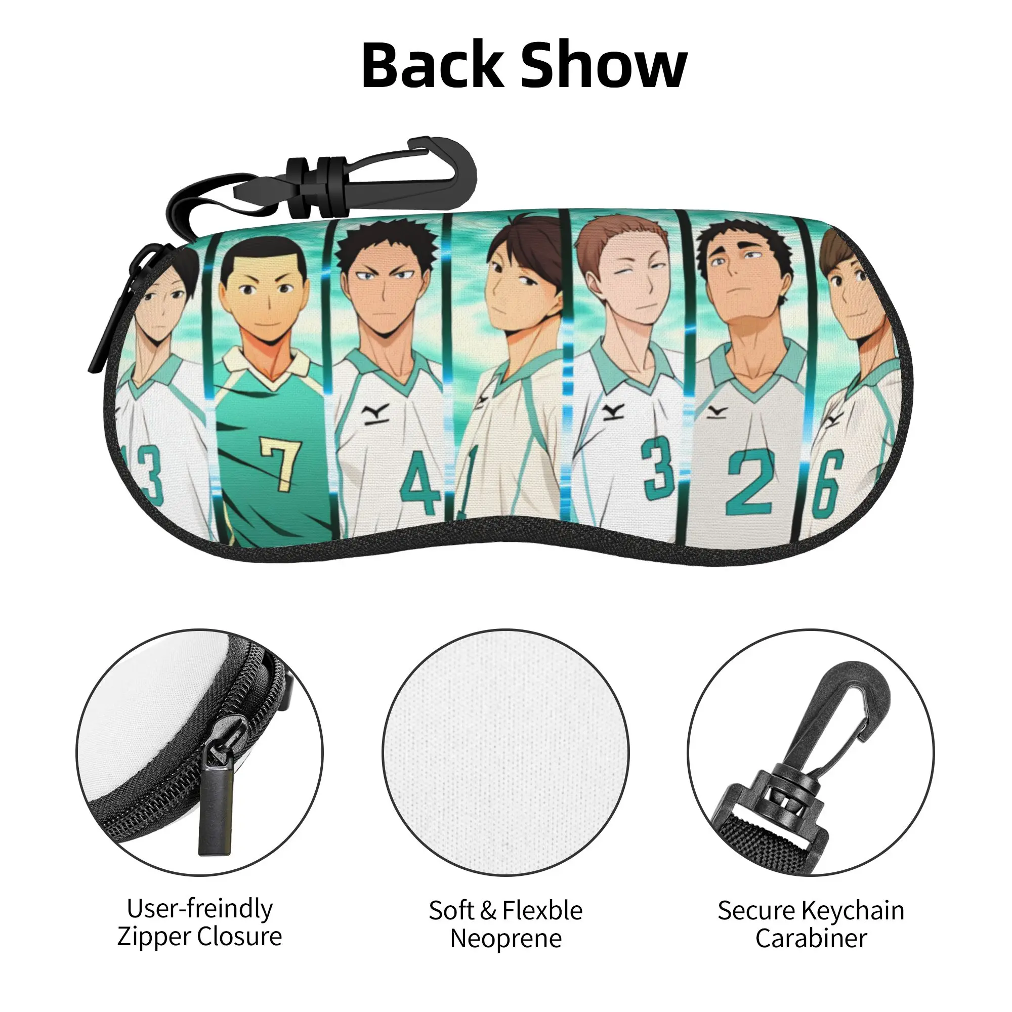 Estuche para gafas Issei MatsukawHaikyuu Toru Oikawa, estuche para gafas Cool Hajime Iwaizumi, caja para gafas de sol
