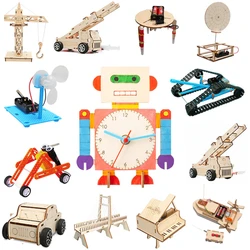 Kids Stem Science Physics Handmade DIY Kit Toy Experimental Materials for Student Classroom Project Paintable Gifts for Children