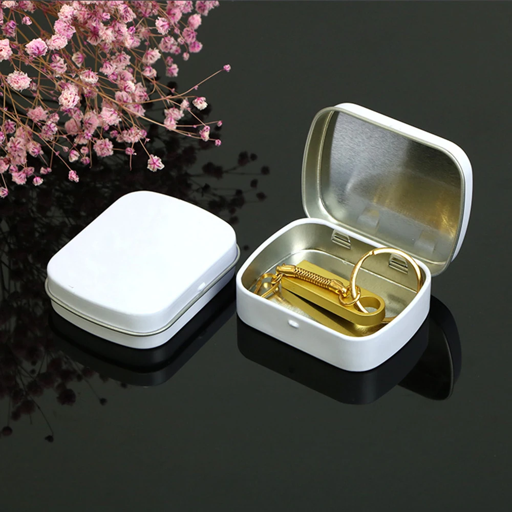 1Pc Mini Metal Storage Boxes Creative Travel Portable for Medicine Jewelry Tea Candy Organizer Gifts Pack Tin Cans Wholesale