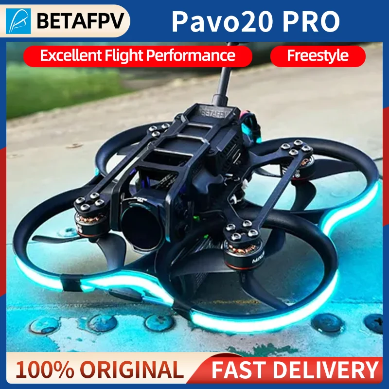 Новый бесщеточный квадрокоптер BETAFPV Pavo20 Pro ELRS 2.4G F4 20A FC 1104 7200KV Motor 3S Lipo Battery для RC FPV DJI O3