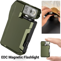Magnetic Portable Mini Flashlight LED Light For Outdoor Camping Emergency Lamp Multifunction Working Light Strong Magnetic