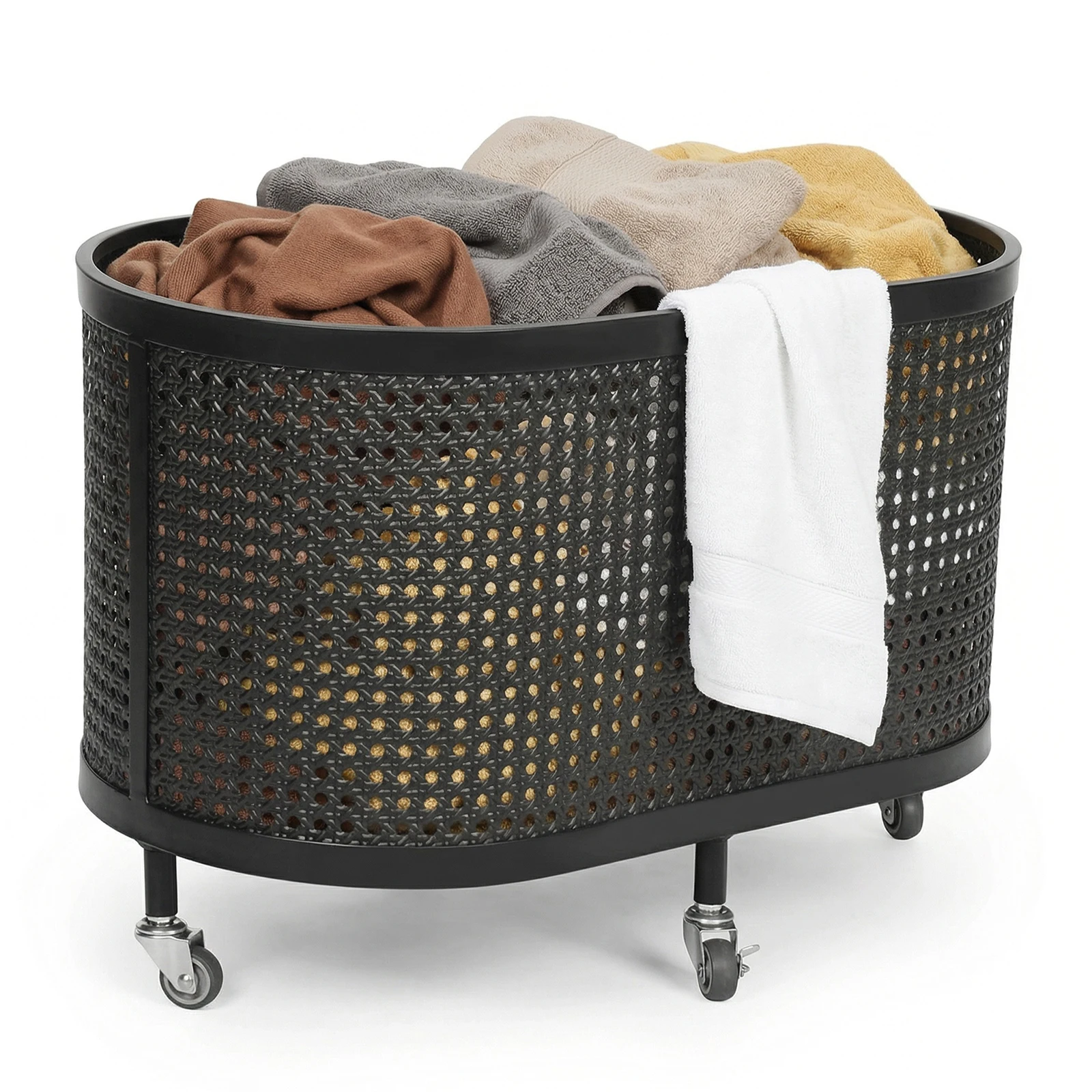 

Rolling Laundry Hamper with Wheels Laundry Sorter Laundrys Basket on Wheels Clothes Hamper Laundrys Organizer Cart Bathroom