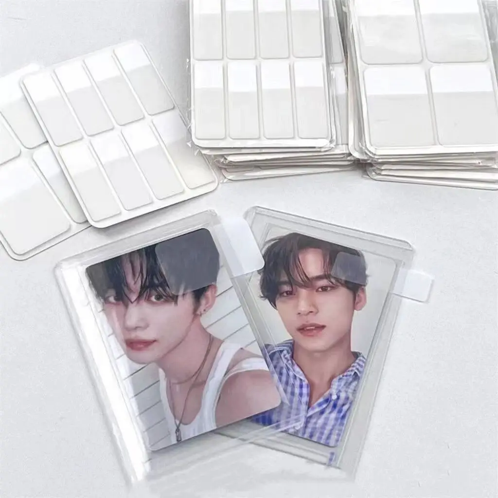 MINKYS Kpop Photocards Toploader Index Sticky Paper Planner Index Sticker List Handheld Memo Pad School Stationery Supplies