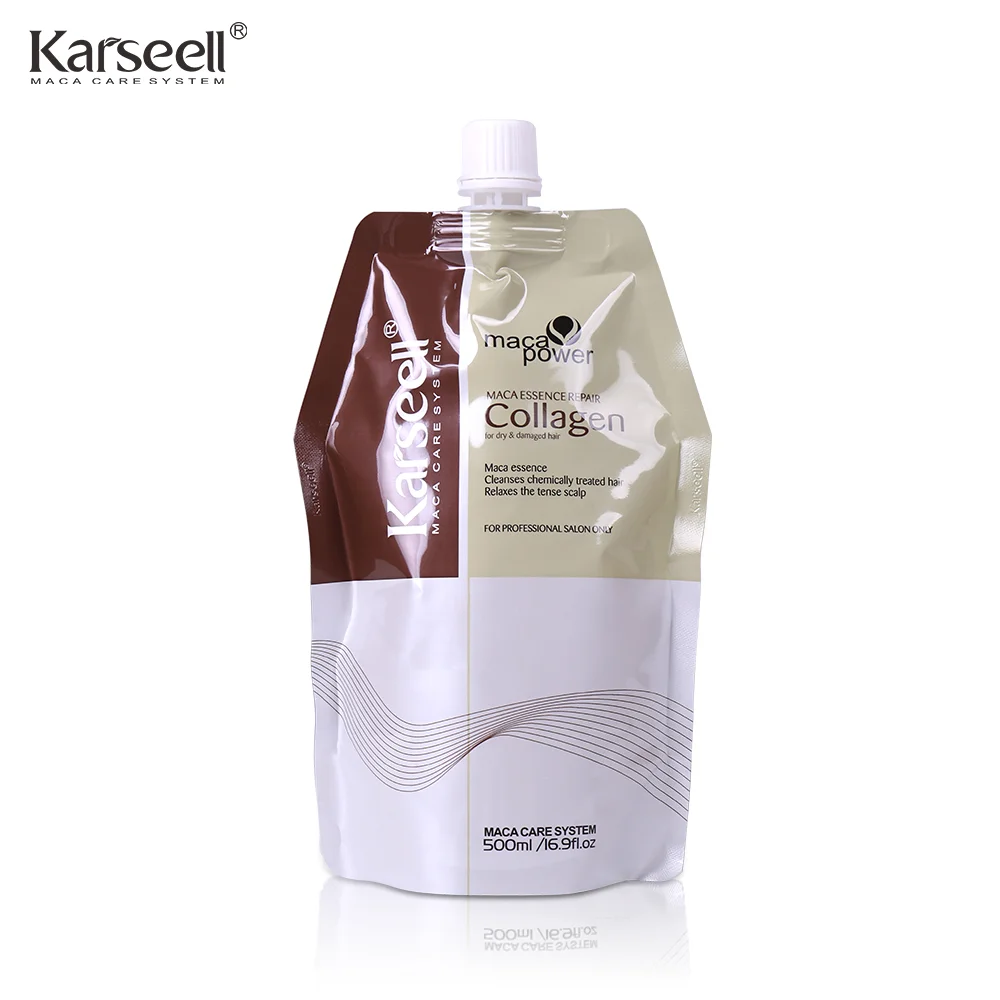 

Karseell 500ml Collagen Hair Treatment Deep Repairs Conditioner Argan Oil Keratin Hair Treatment for Dry Damaged Curly Bleached