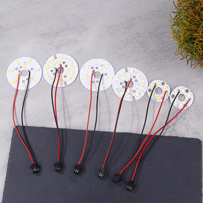 แหล่งกำเนิดแสง LED 1ชิ้นแผงไฟกลม3W 5W 7W SMD5730 DIY หลอดไฟ LED ไฟติดเพดานดัดแปลงแผงไฟอุปกรณ์เสริม