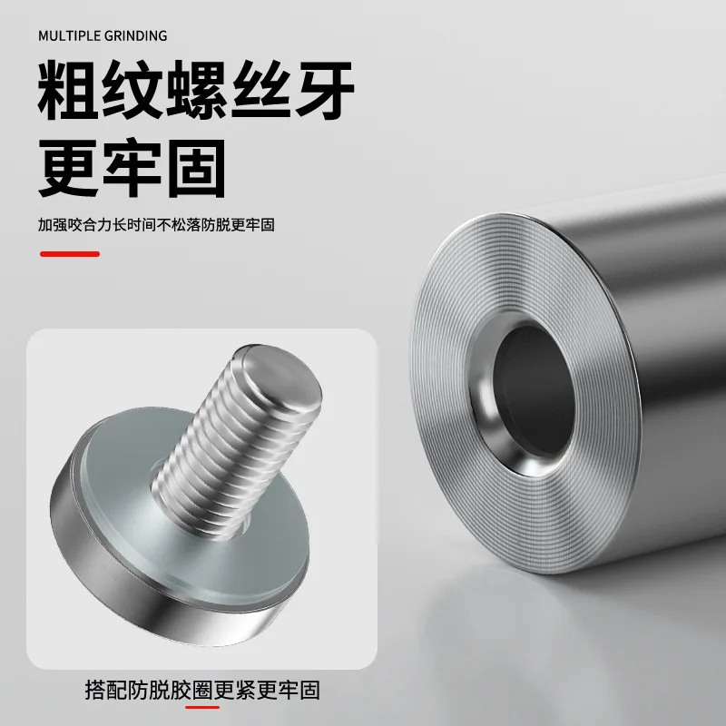 Multipurpose Mounting Screws: 12mm Stainless Steel Standoffs for Acrylic Signs, Glass & Billboards (50/40/10pcs Hardware Kit)