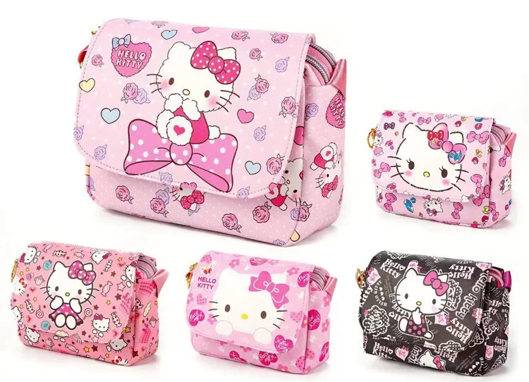 Kuromi Fashion Casual mała torba na cały mecz damska skórzana torba na ramię typu crossbody Anime kawaii Cartoon tornister Mochila