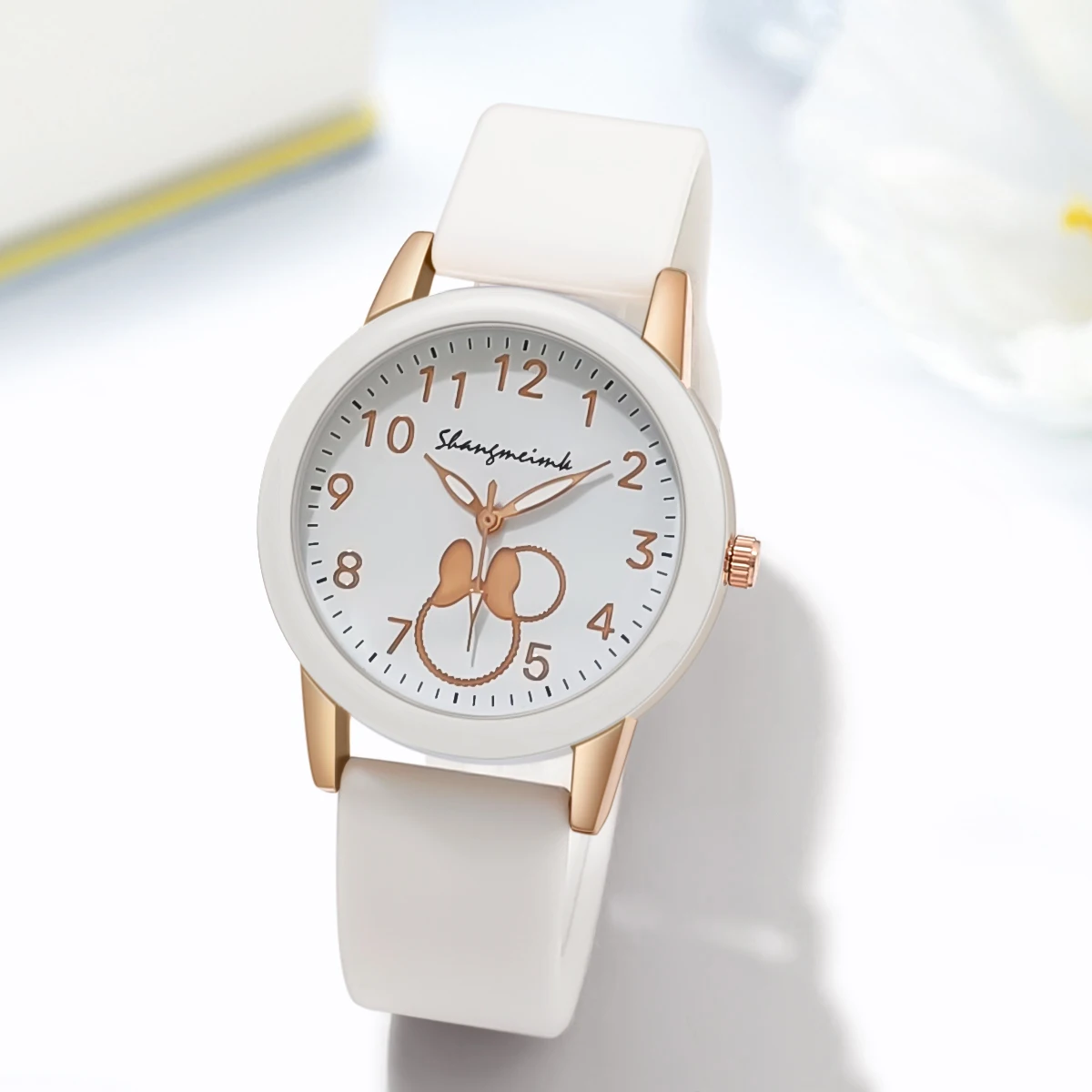 Casual Women Sport Cartoon Silicone Quartz Student Watch