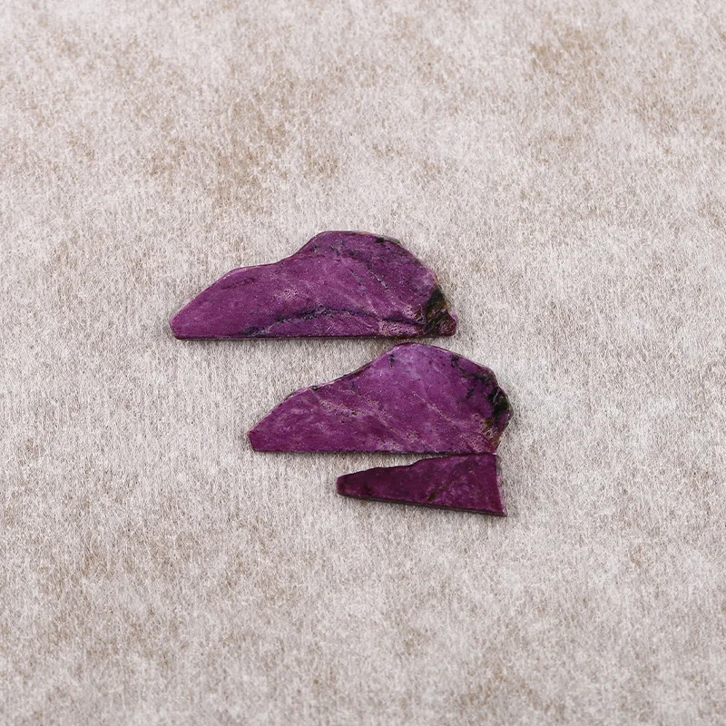 Limited Editi4PCS Nugget African Purple Stone Earring Beads, Handmade Natural stones Polished Stones for jewelry Making Supplies