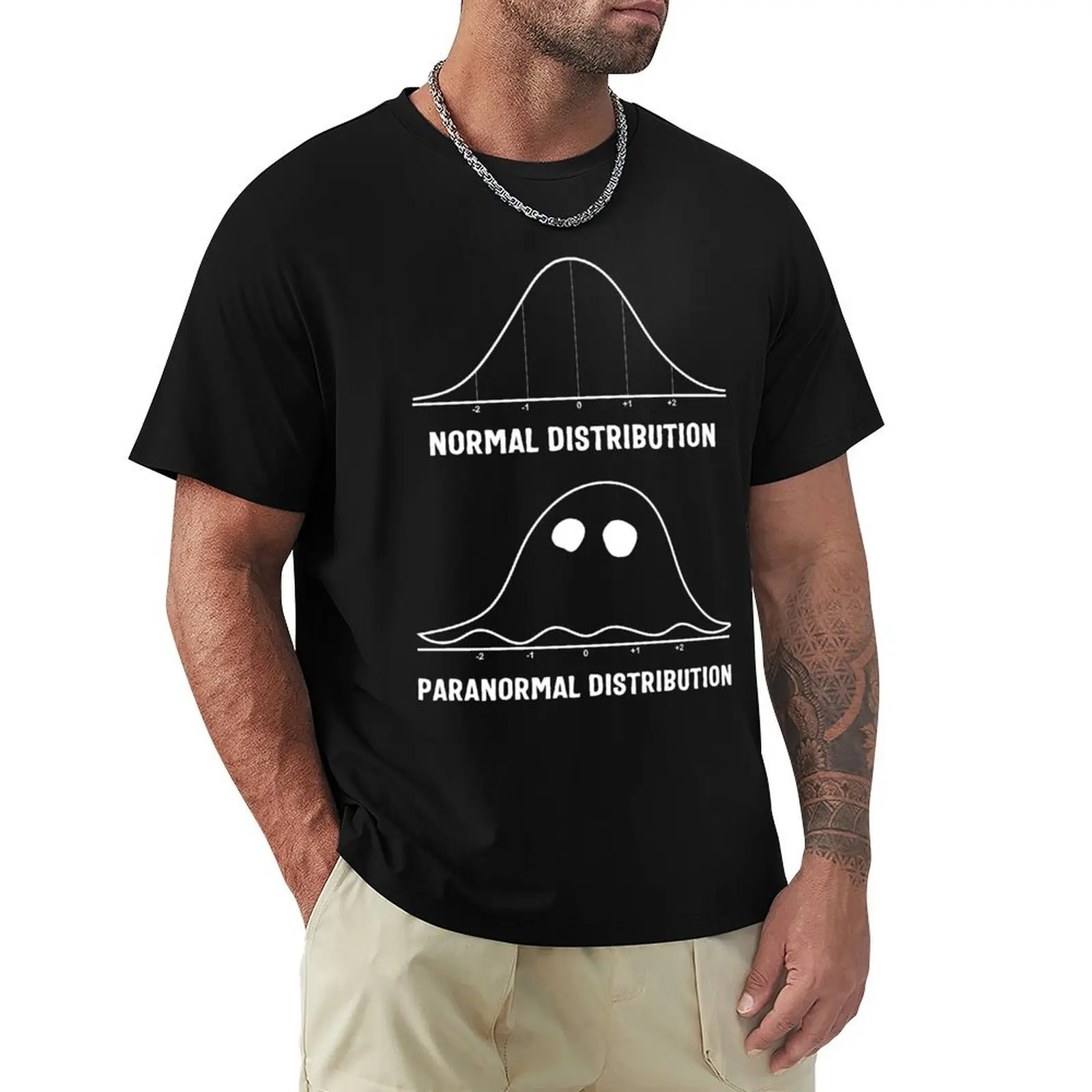 

Normal and Paranormal Distribution Math Graph Ghost Tshirt T-Shirt vintage anime shirt luxury designer slim fit t shirts for men