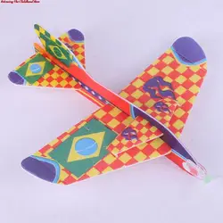 DIY Assembly Flapping Wing Flight Flying Kite Paper Airplane Model Imitate Birds Aircraft Toys For Children