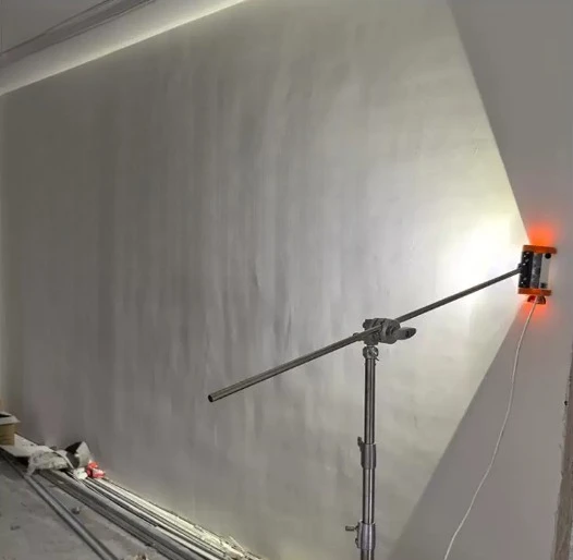 Portable Industrial LED Wall Leveling Lighting with Handle Bracket Auxiliary Sanding Tools and Painter Developing Lamp
