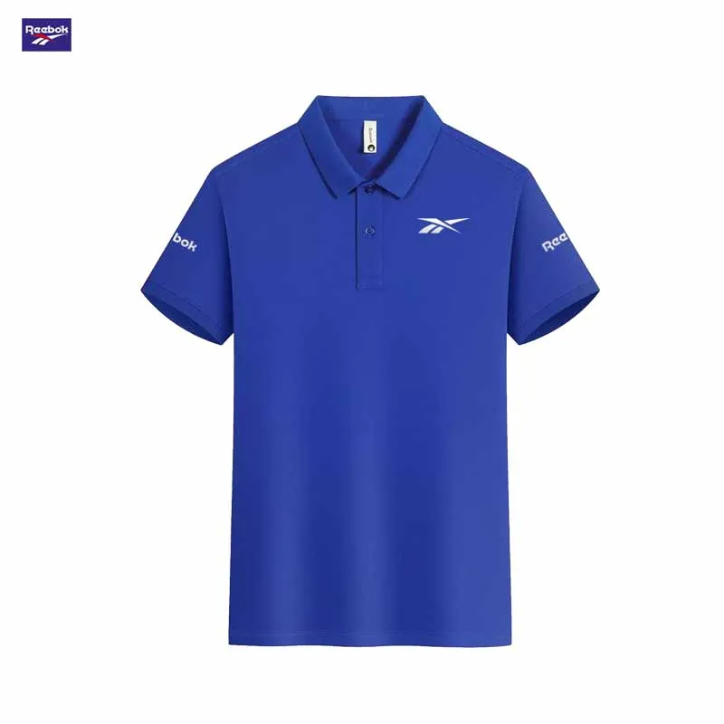 Reebok Men's Summer Short-Sleeved Slim Fit Polo Shirt Features Quick-Drying Properties and Is Suitable for Both Business and Cas view 5