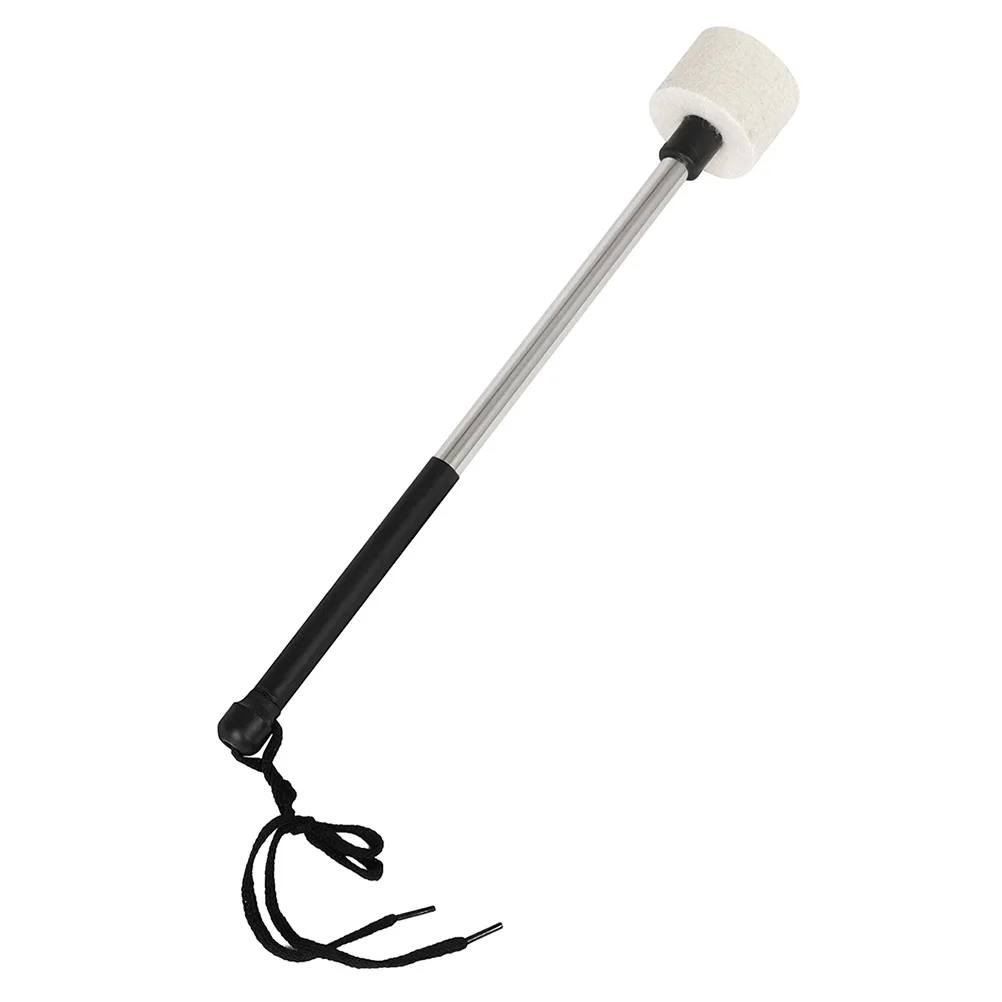 

s Steel Drumsticks Durable Felt Plastic Sleek Performance Marching B Snare Drum Mallets Musical Percussion Instrument
