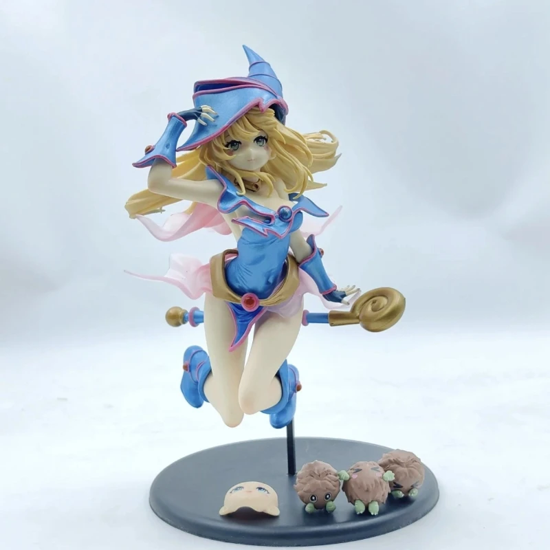 재고 있음 유희왕! 듀얼 몬스터 애니메이션 피규어 다크 마술사 소녀 액션 피규어 Pvc 컬렉션 장식 모델 인형 장난감 선물