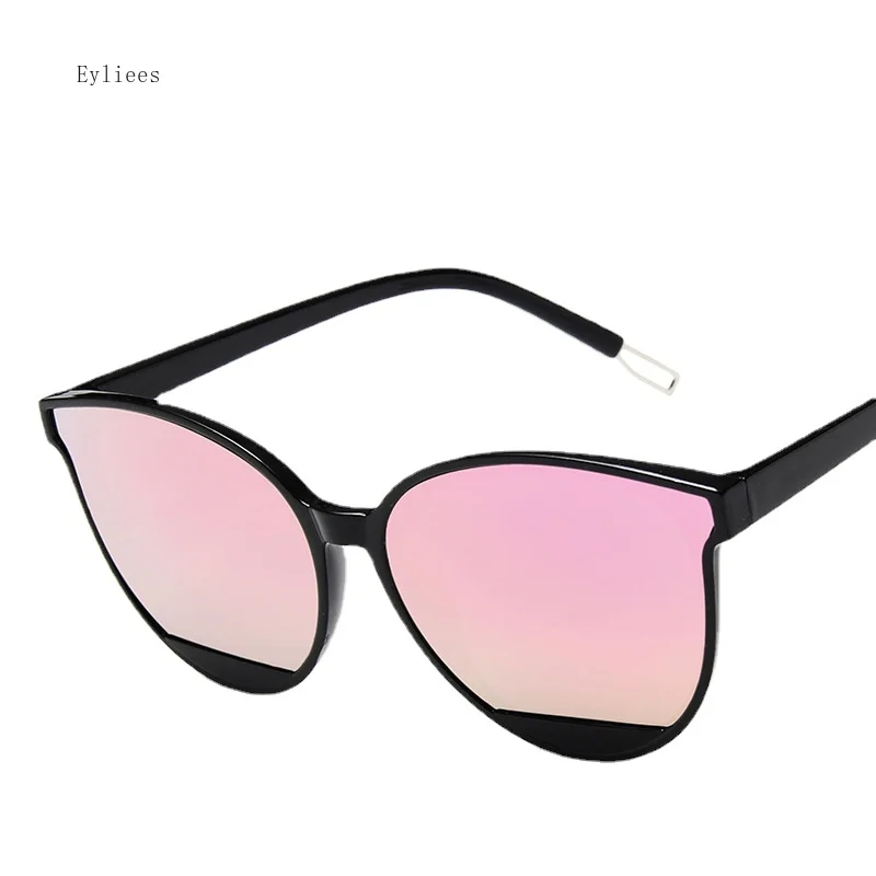 Vintage Cat Eye Zonnebril Vrouw Eendelig Randloos Design Zonnebril Vrouw Transparante Kleur Schattige Sexy Retro Roze Zwarte Dames