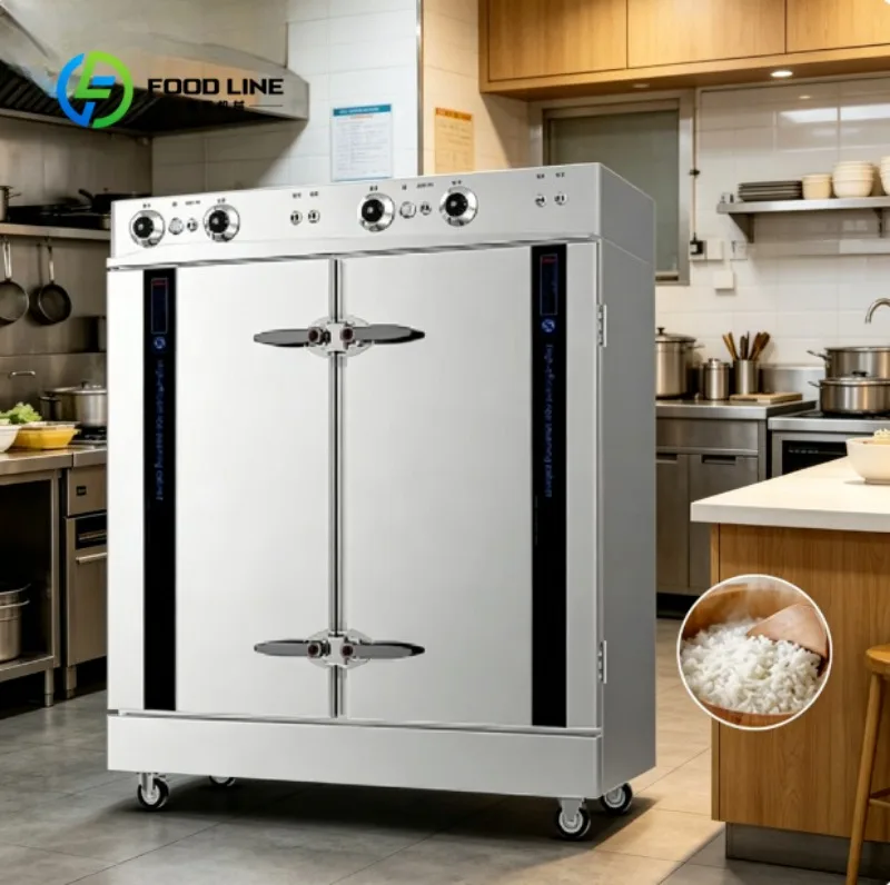 

Commercial Grade Steam Cabinet Oven with Adjustable Racks Digital Timer Stainless Steel Steamer for Volume Food Preparation