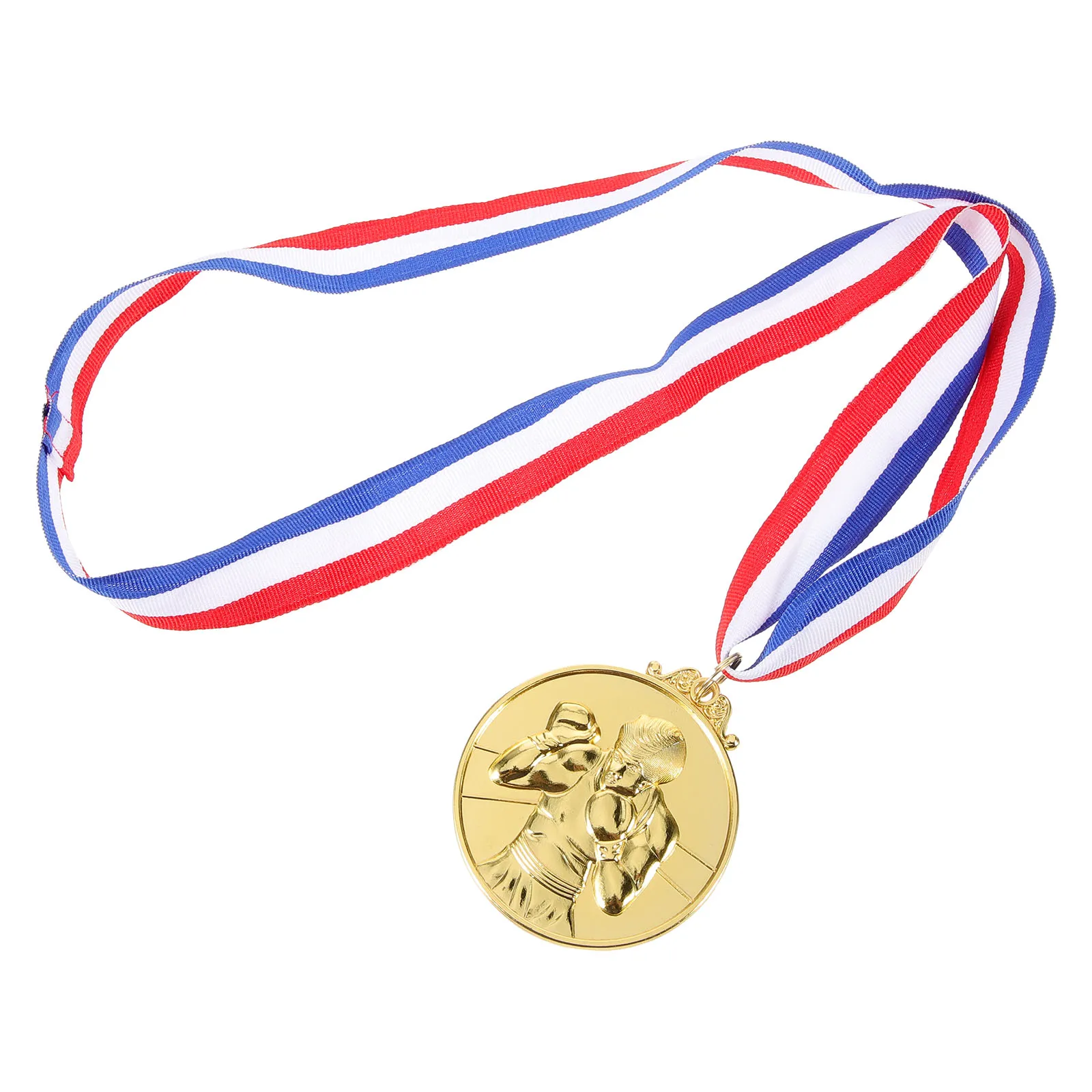 

5pcs Golden Boxing Medals for School Activities Metal Alloy Sports Awards Student Party Toys Commemorative Gifts
