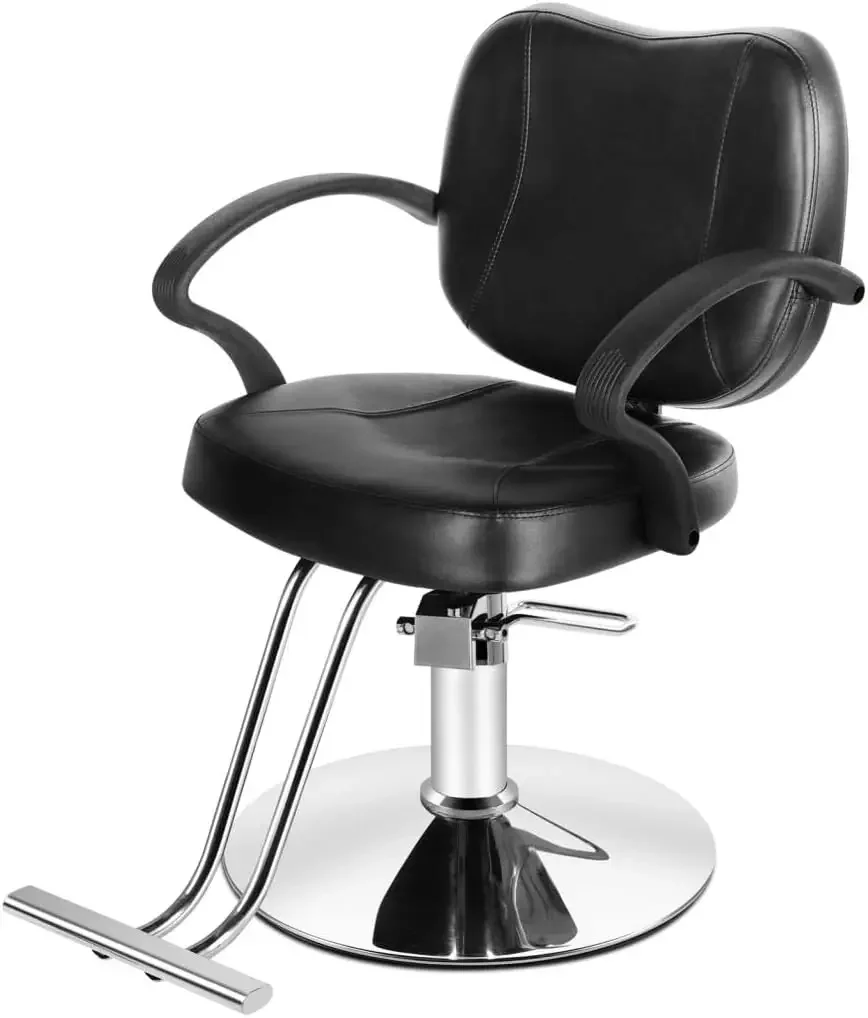 Comfortable Barber Chair Hydraulic Pump Stylist Chairs for Salon with Extra Wide Seat, Spa Beauty Equipment for Hair Stylists