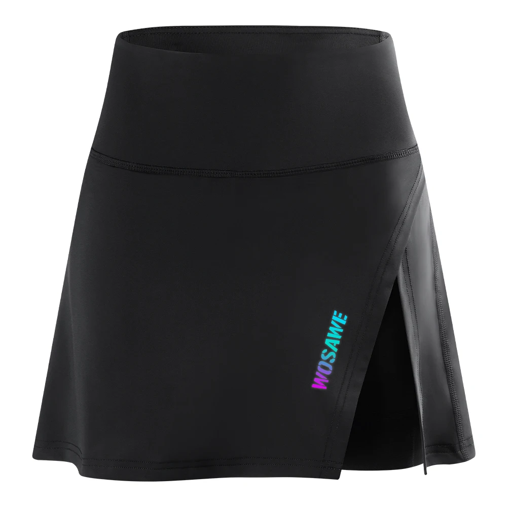 

WOSAWE Summer Cycling Skirts 2-in-1 Design Shorts and Skirts for Ladies Padded Quick Dry Reflective Logo Bicycle Riding Tights