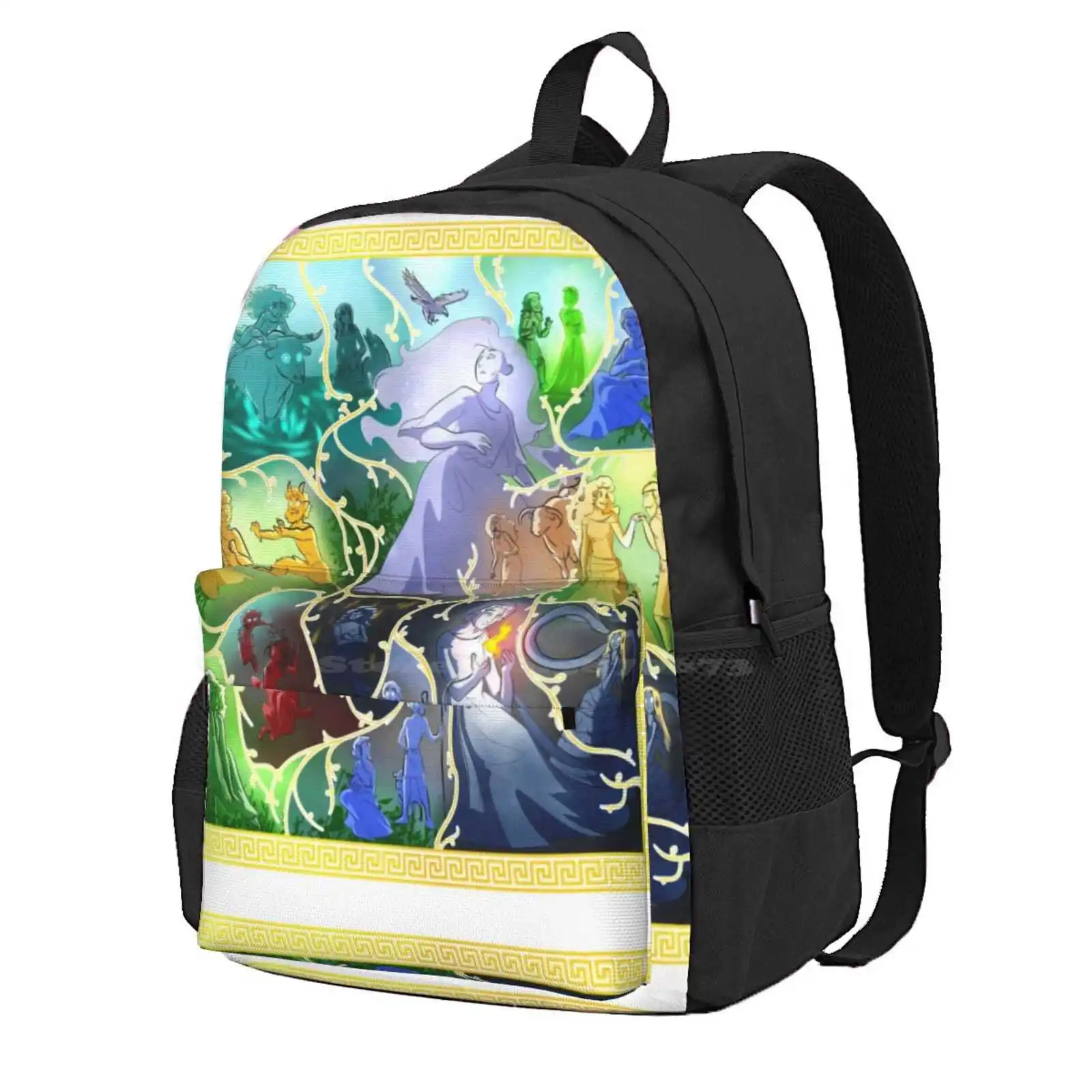 Arachne'S Tapestry Hot Sale Schoolbag Backpack Fashion Bags Arachne Athena Overly Sarcastic Productions