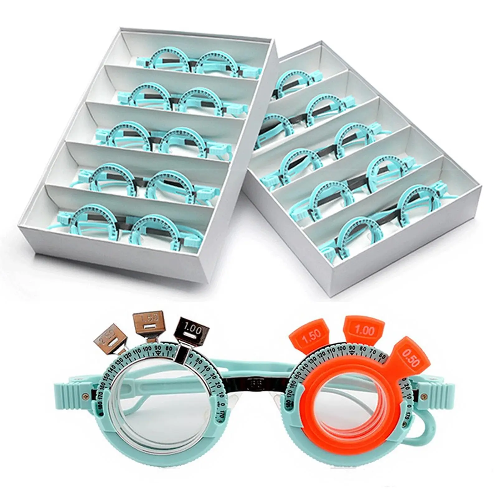 Cadre d'essai optique PD 52-70mm, cadre d'essai réglable, optométrie, cadre d'objectif d'essai universel pour enfant, cadre d'objectif d'essai optique