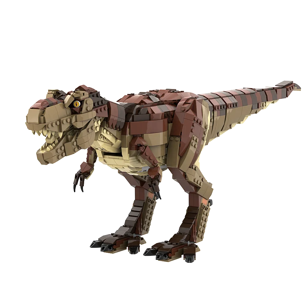 Jurajski welociraptor statua świat dinozaurów klocki do budowy zestaw modeli MOC Tyrannosaurus T. rex rampage 75936 cegły zabawki prezent dla dziecka