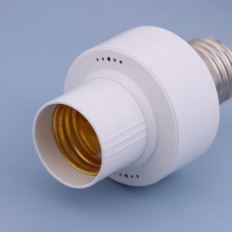 1PC New Smart Light Bulb Socket Adapter Control Voice Control Night Lights Head LED Lamp Holder For E27 Screw Bulbs Holder