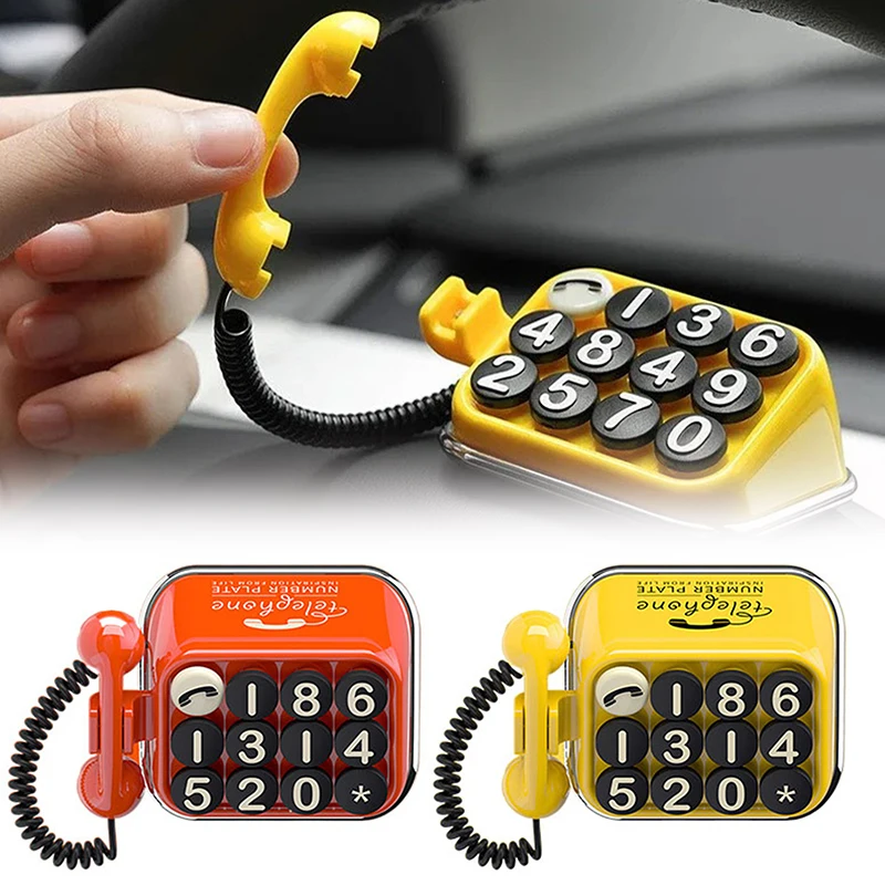 

New Simulation Nostalgia Keyboard Car Phone Number Temporary Parking Notice Keyboard Car License Plate Number
