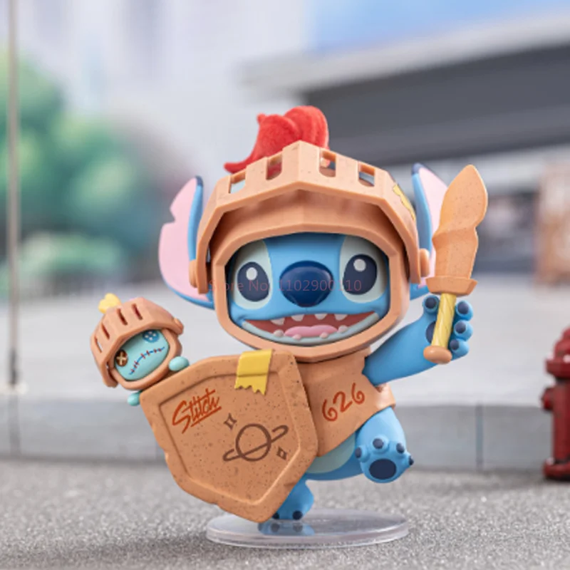

Stitch City Adventure Series Blind Box Trendy Figurines Creative Desktop Decorations Halloween Gifts Official New Release