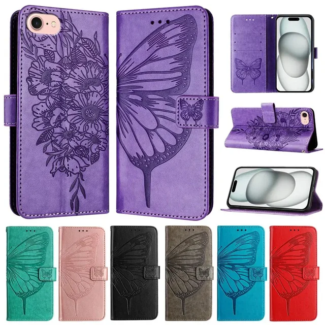 Shark 9 8 Flip Case dla Blackview Wave 8C 6C A53 A52 Oscal Modern 8 Color 8 Tiger 12 Cases Butterfly Leather Wallet Phone Cover